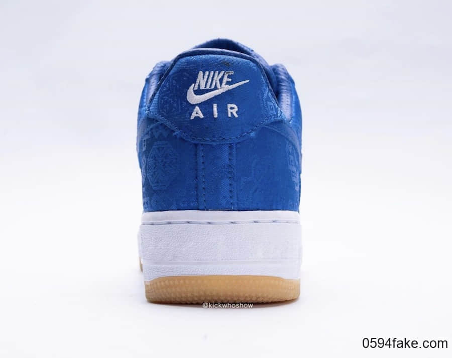 CLOT x Nike Air Force 1蓝丝绸最新实物图曝光!你期待吗? 货号:CJ5290-400