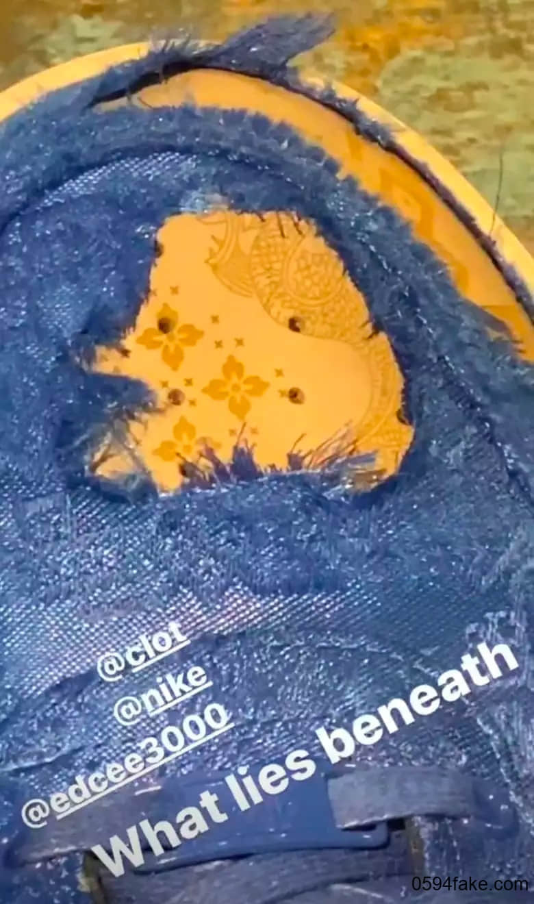 CLOT x Nike Air Force 1蓝丝绸最新实物图曝光!你期待吗? 货号:CJ5290-400