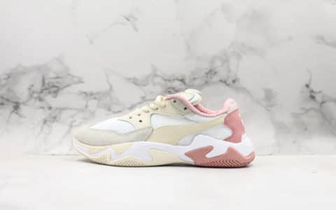 彪马Puma Storm刘雯同款老爹鞋休闲运动鞋白粉色公司级 货号:369770-04