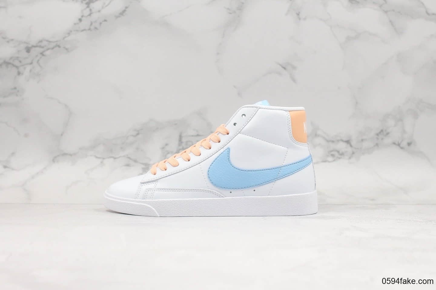 耐克Nike Blazer Mid Vintage Suede开拓者中帮板鞋橙蓝真标优质原楦开发版型无色差皮革材质 货号:AV9376-604