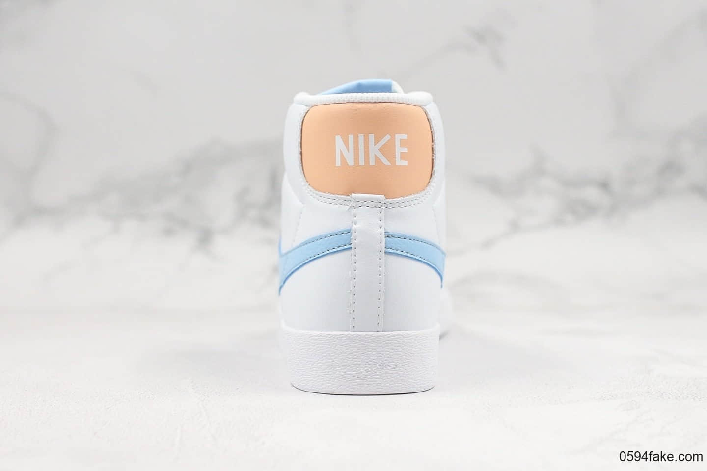 耐克Nike Blazer Mid Vintage Suede开拓者中帮板鞋橙蓝真标优质原楦开发版型无色差皮革材质 货号:AV9376-604