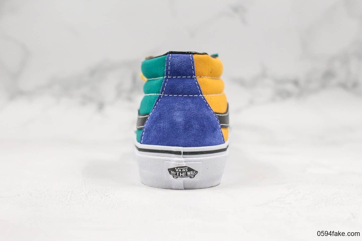 万斯Vans sk8 mid系列公司级黄绿中帮男女款帆布滑板鞋原厂硫化工艺 货号:VN0A3WM3TGN