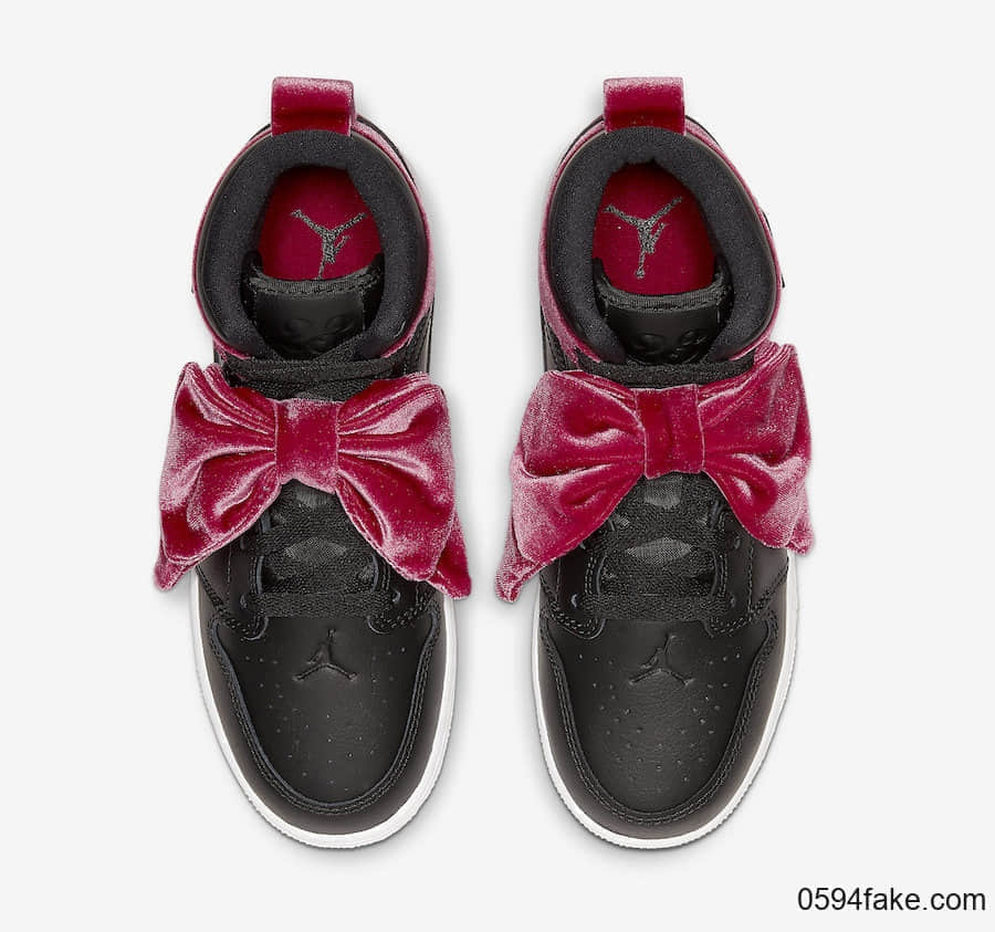 超大蝴蝶结!少女心爆棚!Air Jordan 1 Mid新品即将发售! 货号:CK5678-006