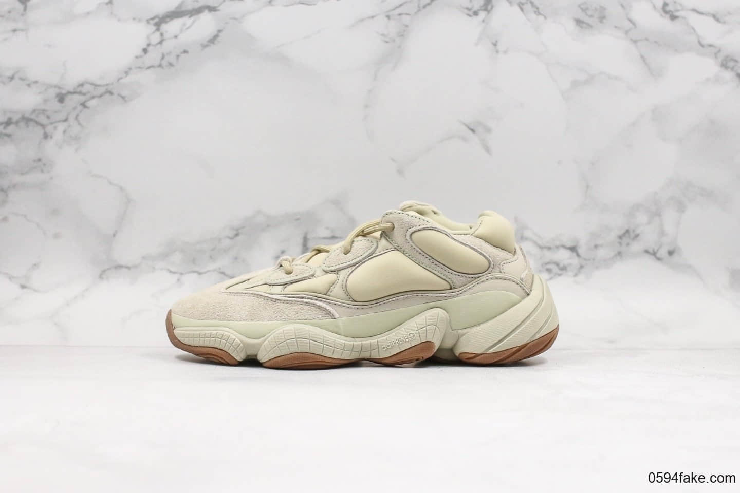 阿迪达斯adidas Yeezy 500“ Stone”椰子500老爹鞋休闲跑鞋磐石纯原带半码原档案原楦头开模原厂皮革 货号:FW4839