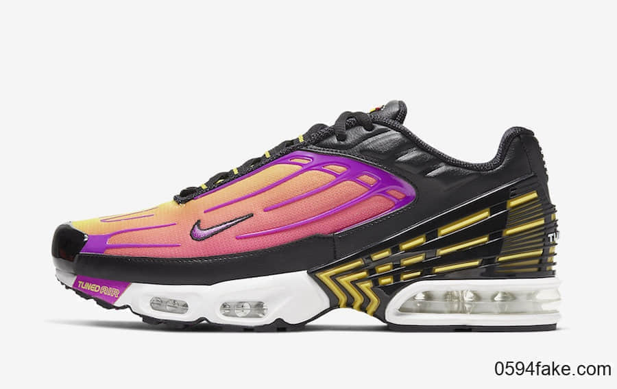 迷幻黄紫渐变配色!这双Nike Air Max Plus 3你打几分? 货号:CJ9684-003