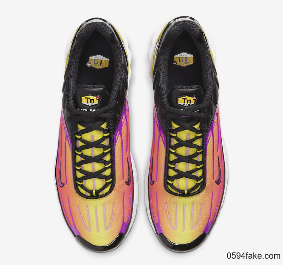 迷幻黄紫渐变配色!这双Nike Air Max Plus 3你打几分? 货号:CJ9684-003