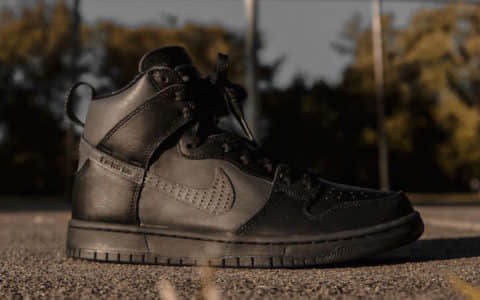 FPAR x Nike SB Dunk High最新实物图曝光!光这个鞋舌就够特色了! 货号:BV1052-001