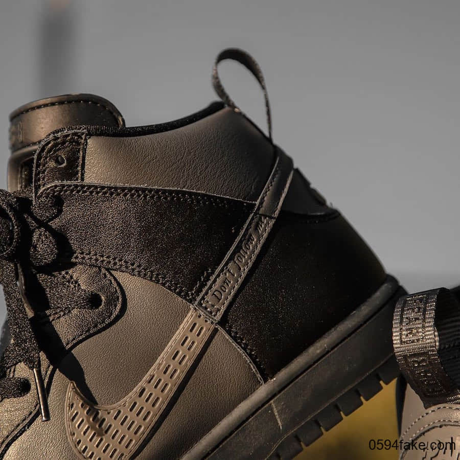 FPAR x Nike SB Dunk High最新实物图曝光!光这个鞋舌就够特色了! 货号:BV1052-001