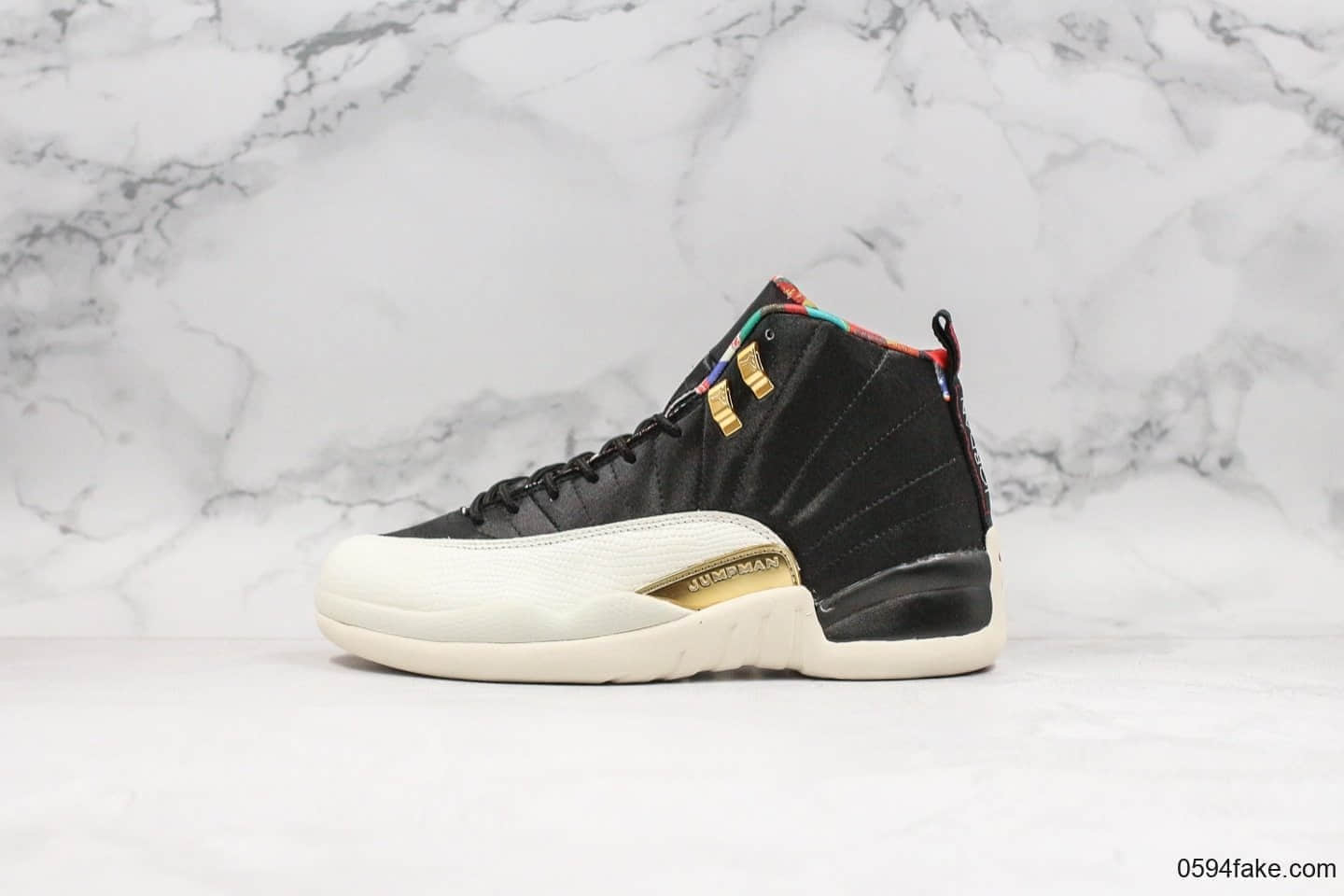 乔丹Air Jordan 12 Retro CNY纯原版本AJ12乙亥年百家衣猪年限定配色男女文化实战篮球鞋 货号:BQ6497-006