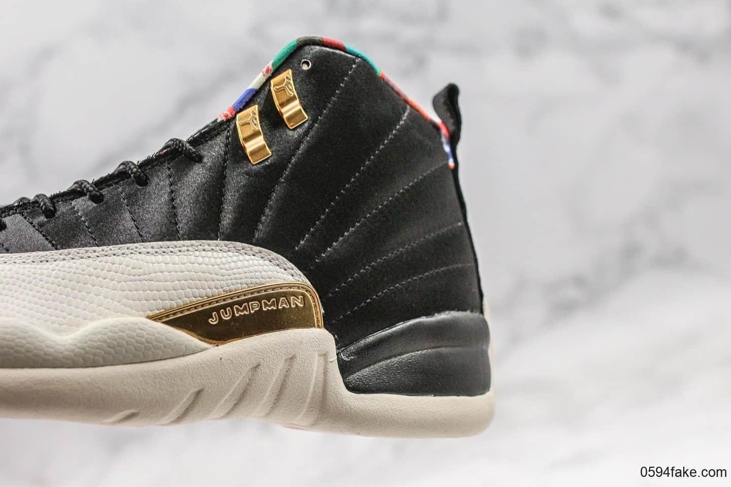 乔丹Air Jordan 12 Retro CNY纯原版本AJ12乙亥年百家衣猪年限定配色男女文化实战篮球鞋 货号:BQ6497-006