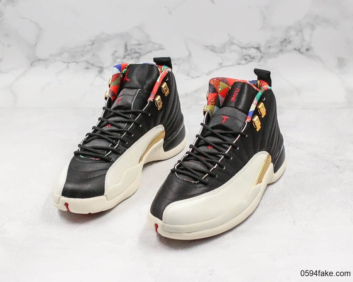乔丹Air Jordan 12 Retro CNY纯原版本AJ12乙亥年百家衣猪年限定配色男女文化实战篮球鞋 货号:BQ6497-006