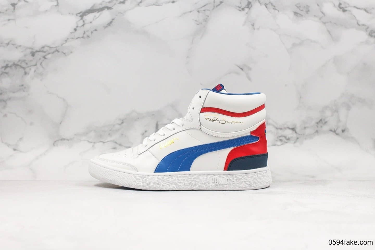 彪马Puma Ralph Sampson Mid OG纯原版本联名签名款男女同款休闲鞋甄选优质皮革鞋面 货号:370847-02