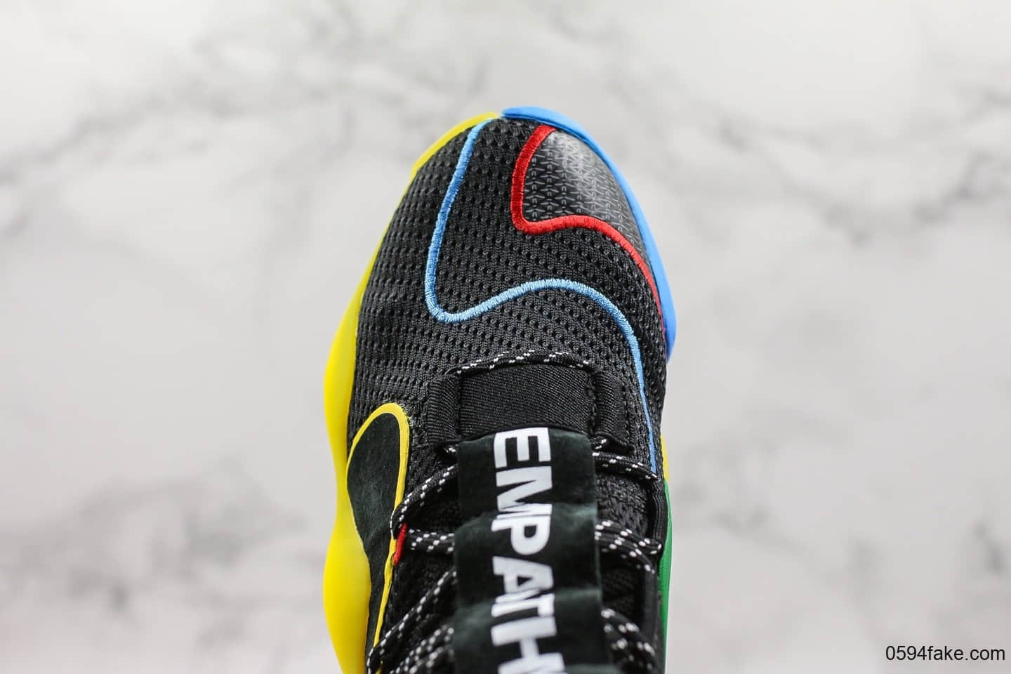 阿迪达斯Pharrell × Adidas Originals Crazy BYW纯原版本菲董联名款天足袜套式休闲运动鞋原厂中底爆米花区别市面通货版本 货号:G27805