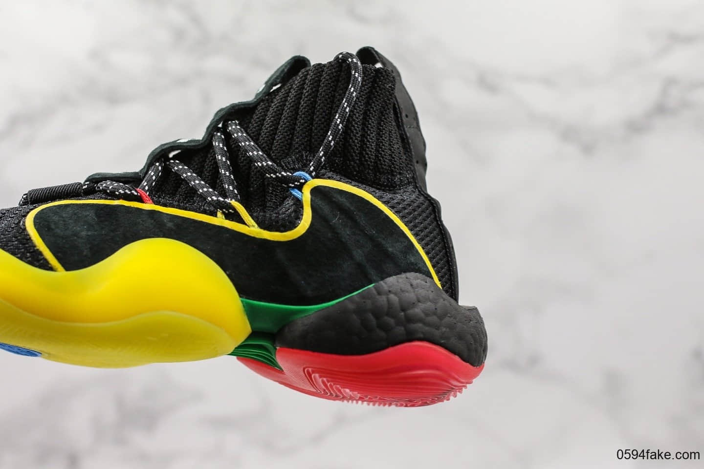 阿迪达斯Pharrell × Adidas Originals Crazy BYW纯原版本菲董联名款天足袜套式休闲运动鞋原厂中底爆米花区别市面通货版本 货号:G27805