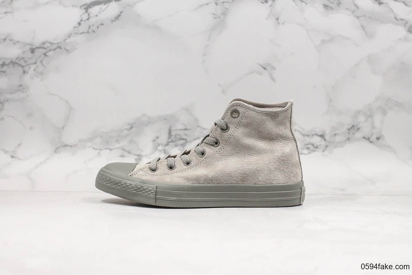 匡威Converse Chuck Taylor All Star PT Hi高级灰公司级版本明星系列经典高帮休闲硫化板鞋全鞋身采用高级猪八革马卡龙的色彩基调