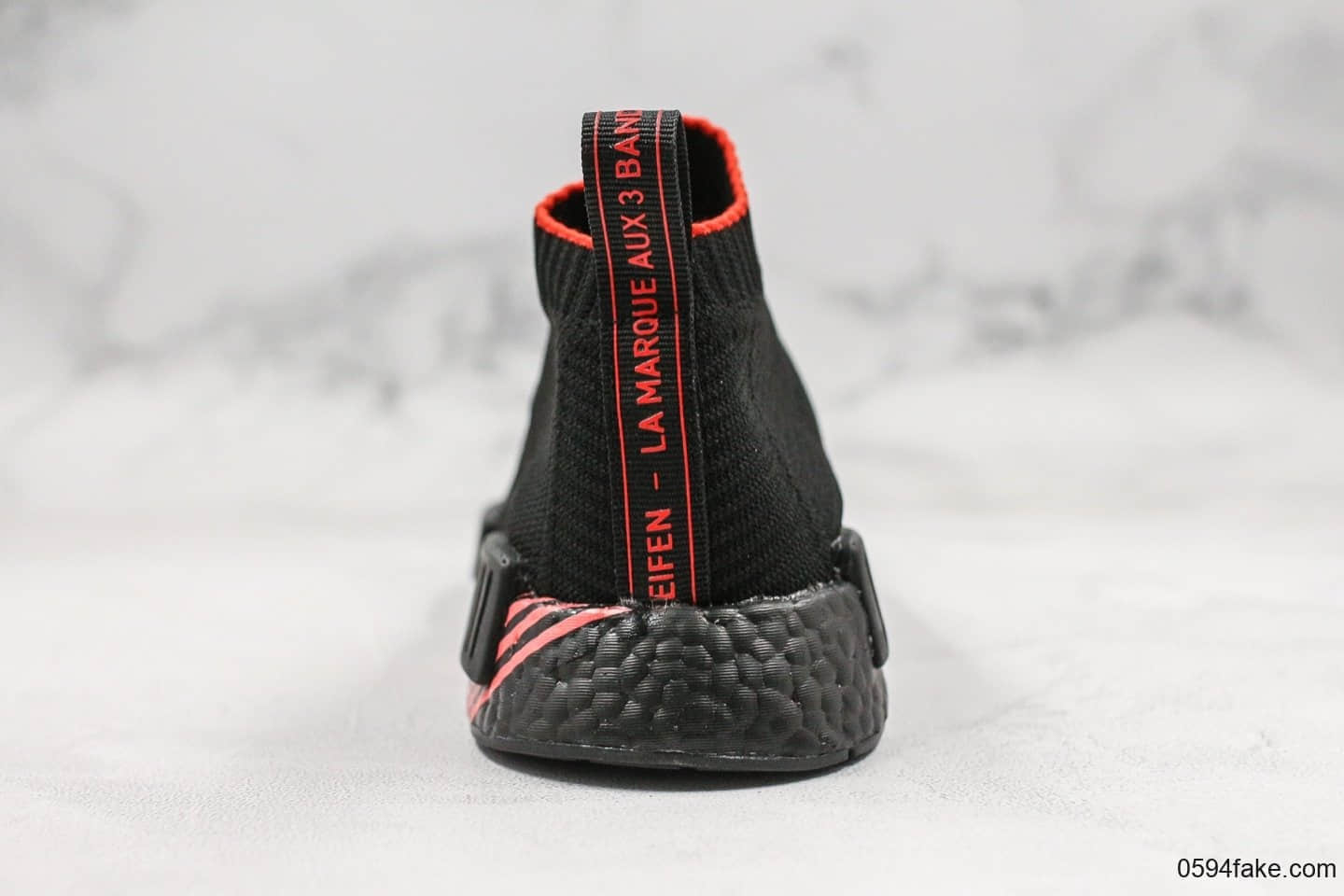 阿迪达斯Adidas NMD CS1 PK Cloud Black纯原版本NMD跑步鞋搭载Boost技术黑色EVA中底插经典袜子鞋 货号:G27354