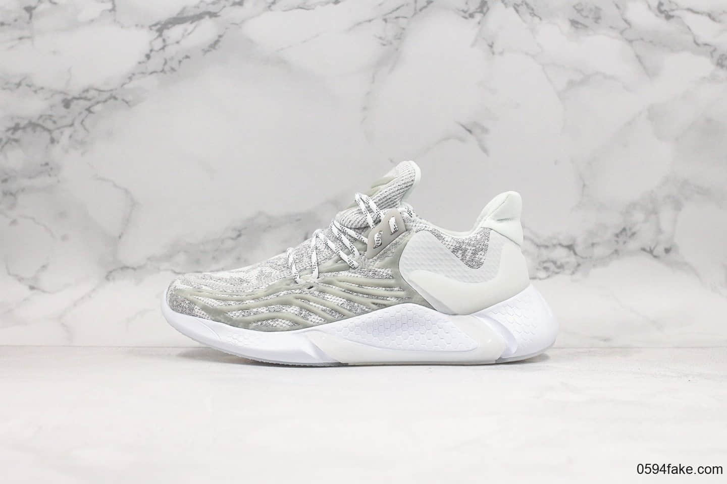 阿迪达斯Adidas Alphabounce x Yeezy Boost M纯原版本阿尔法椰子联名款白色夜光满天星原盒市售最高版本 货号:AY6685