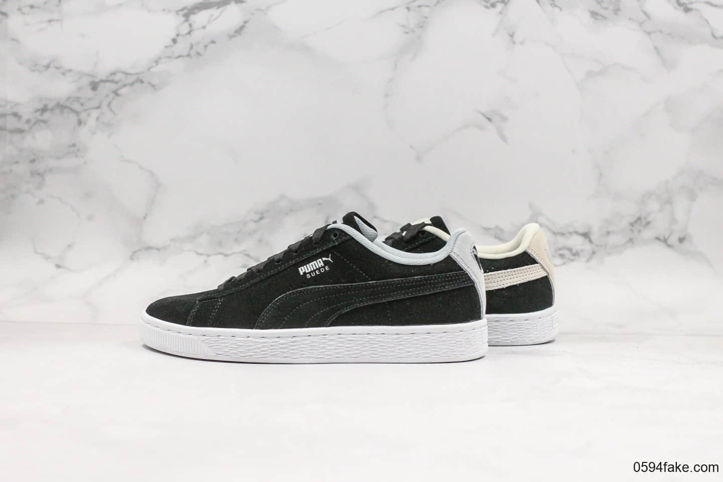 彪马Puma Suede Classic Wn's纯原版本2019年新款阴阳款鸳鸯鞋原厂鞋垫中底正品代购同源大几率过验 货号:371278-01