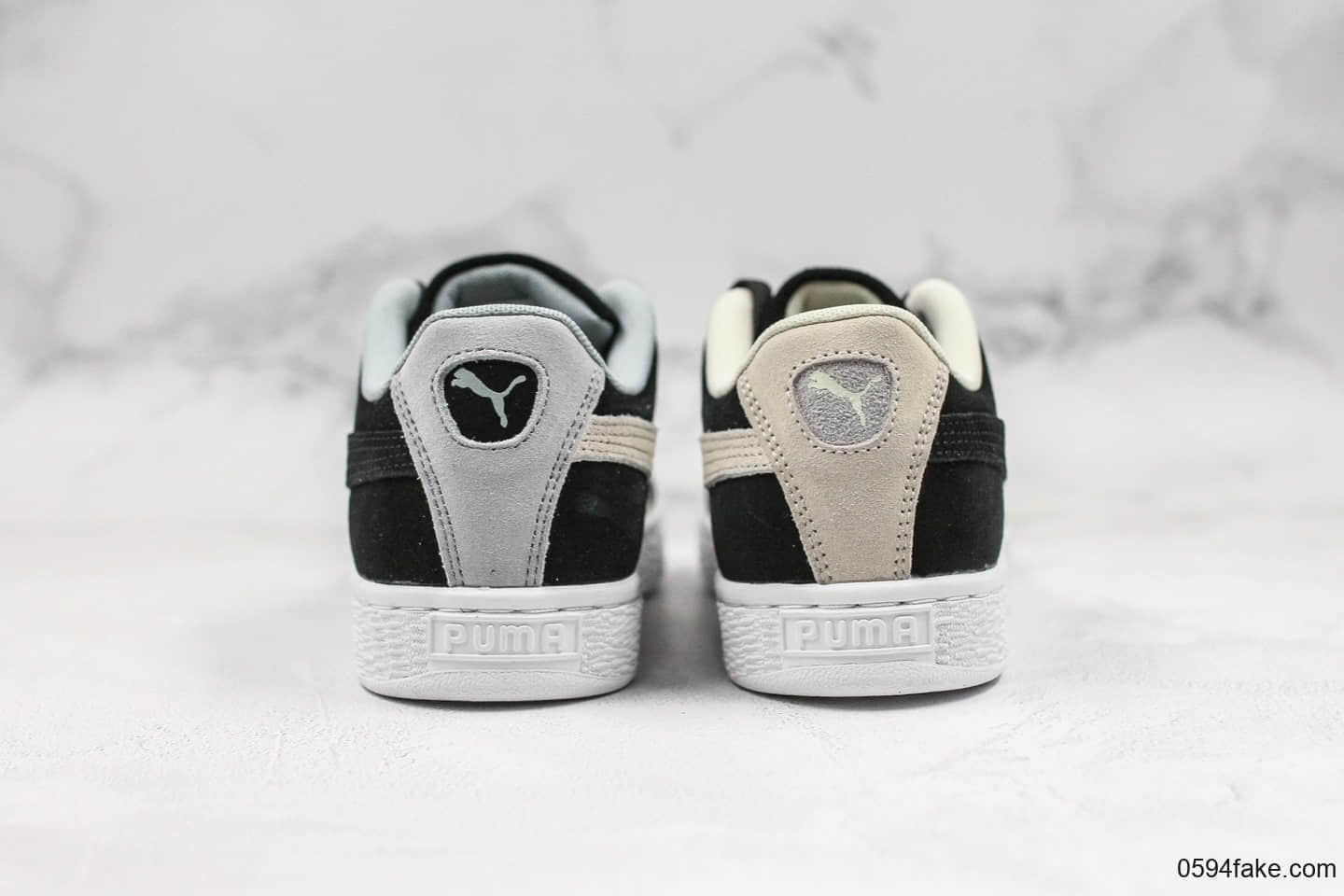 彪马Puma Suede Classic Wn's纯原版本2019年新款阴阳款鸳鸯鞋原厂鞋垫中底正品代购同源大几率过验 货号:371278-01