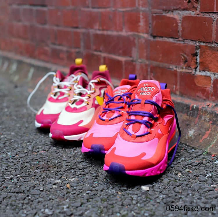 Nike Air Max 270 React全新配色来袭!你更钟意哪一双?