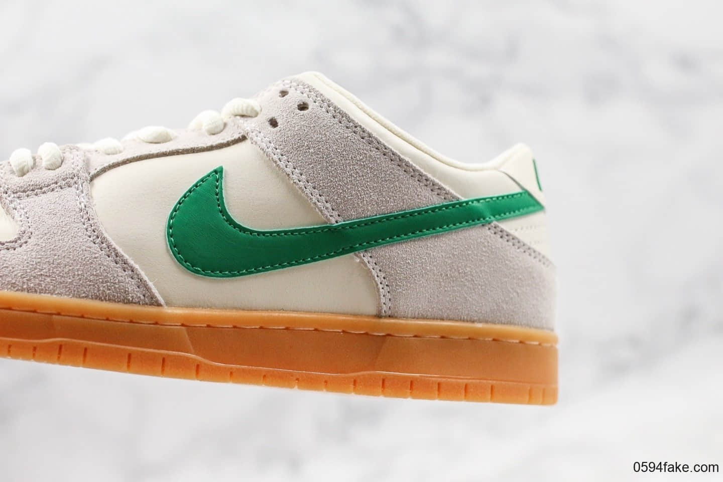 耐克Nike SB Dunk Low Pro纯原版本复古白绿配色SB DUNK原厂头层原盒原标区别市面通货版本 货号:854866-121