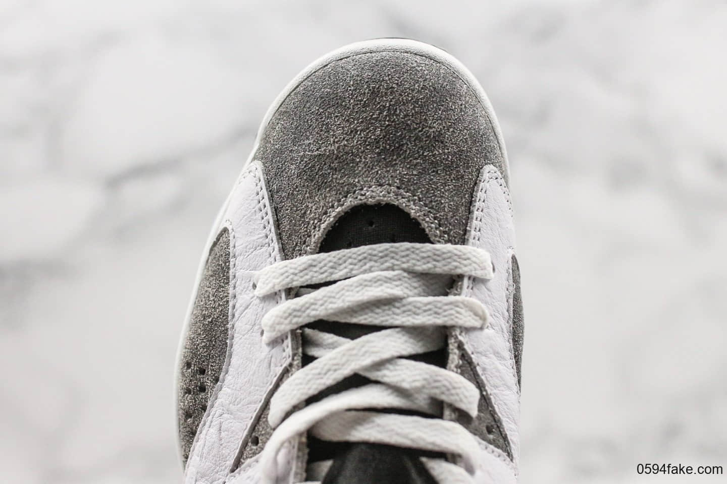 乔丹Air Jordan AJ6 Flint纯原版本AJ6燧石灰白紫外线全新软牛皮+麂皮打造实战篮球鞋 货号:CI3125-100