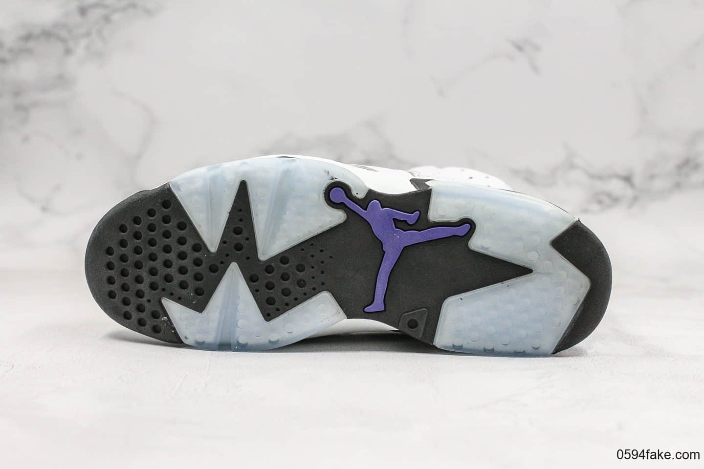 乔丹Air Jordan AJ6 Flint纯原版本AJ6燧石灰白紫外线全新软牛皮+麂皮打造实战篮球鞋 货号:CI3125-100