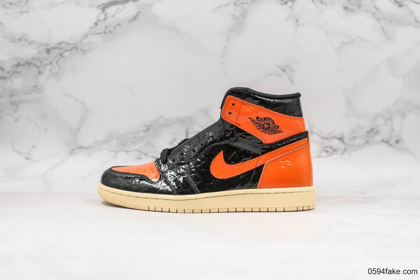 乔丹Air Jordan 1 Retro Obsidian纯原版本AJ1猪油扣碎3.0原厂鞋盒原厂防尘纸原盒原标最高QC检验 货号:555088-028