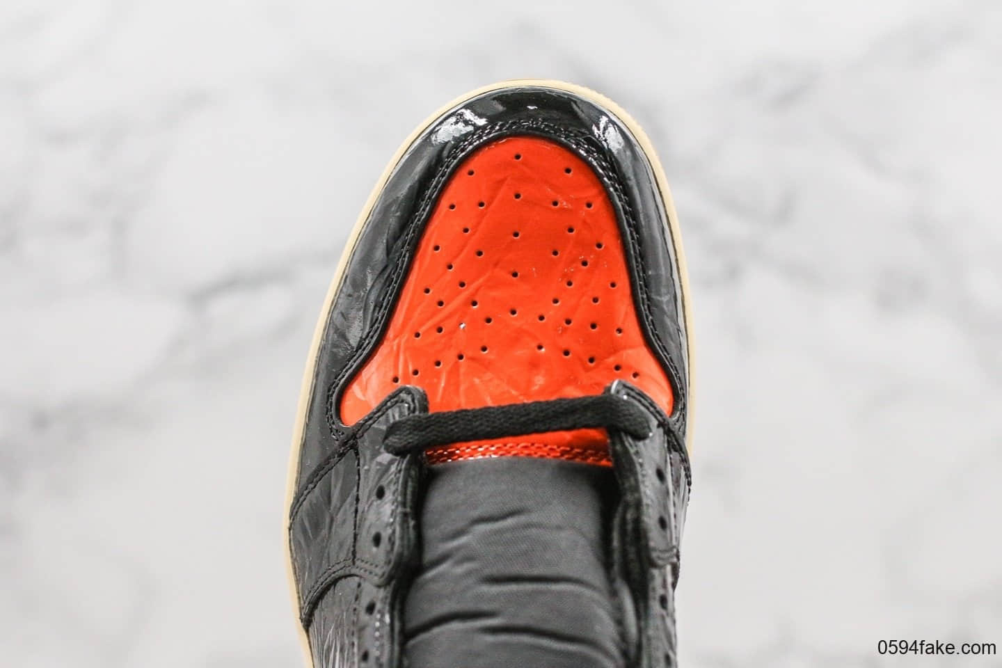 乔丹Air Jordan 1 Retro Obsidian纯原版本AJ1猪油扣碎3.0原厂鞋盒原厂防尘纸原盒原标最高QC检验 货号:555088-028