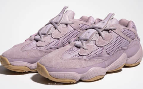 Yeezy 500 “Soft Vision”释出最新实物图!少女心和复古兼具! 货号:FW2656