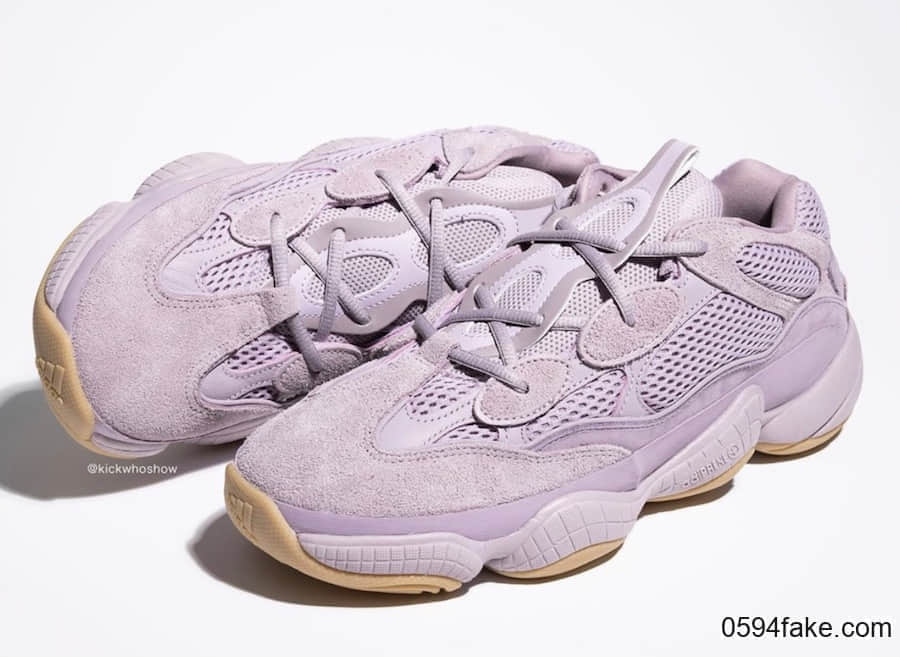 Yeezy 500 “Soft Vision”释出最新实物图!少女心和复古兼具! 货号:FW2656