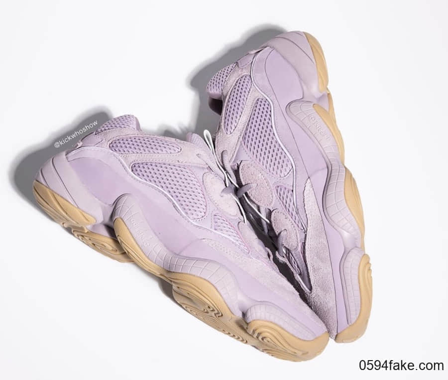 Yeezy 500 “Soft Vision”释出最新实物图!少女心和复古兼具! 货号:FW2656