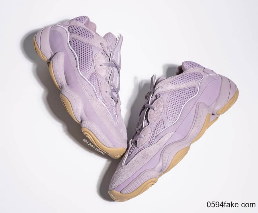 Yeezy 500 “Soft Vision”释出最新实物图!少女心和复古兼具! 货号:FW2656