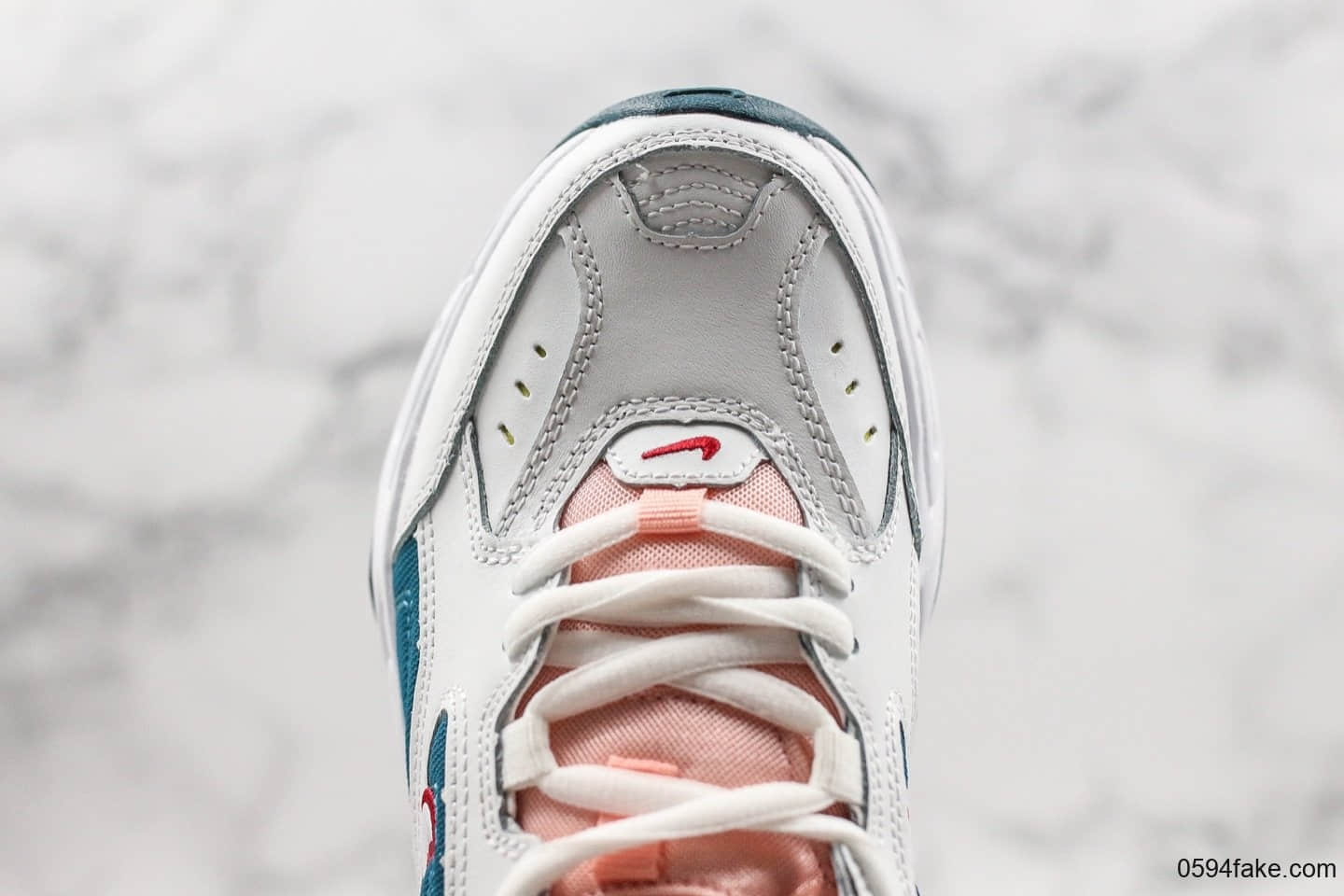 耐克Nike M2K Tekno纯原版本全网独家首发实拍M2K复古老爹鞋红绿白原厂渠道天猫外贸客户指定版本 货号:AO3108-402