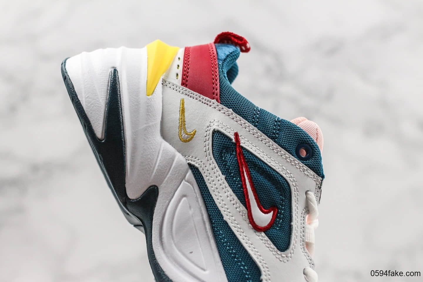 耐克Nike M2K Tekno纯原版本全网独家首发实拍M2K复古老爹鞋红绿白原厂渠道天猫外贸客户指定版本 货号:AO3108-402