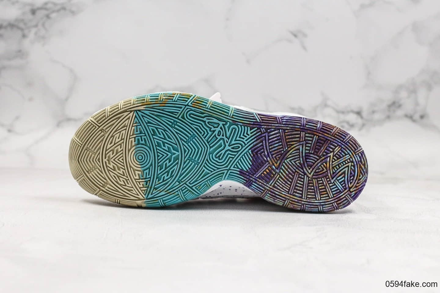 耐克Nike Kyrie 6 EP纯原版本欧文6彩虹白配色原档数据采集原厂Ortholite欧斯莱缓震鞋垫实战篮球鞋 货号:BQ9377-102