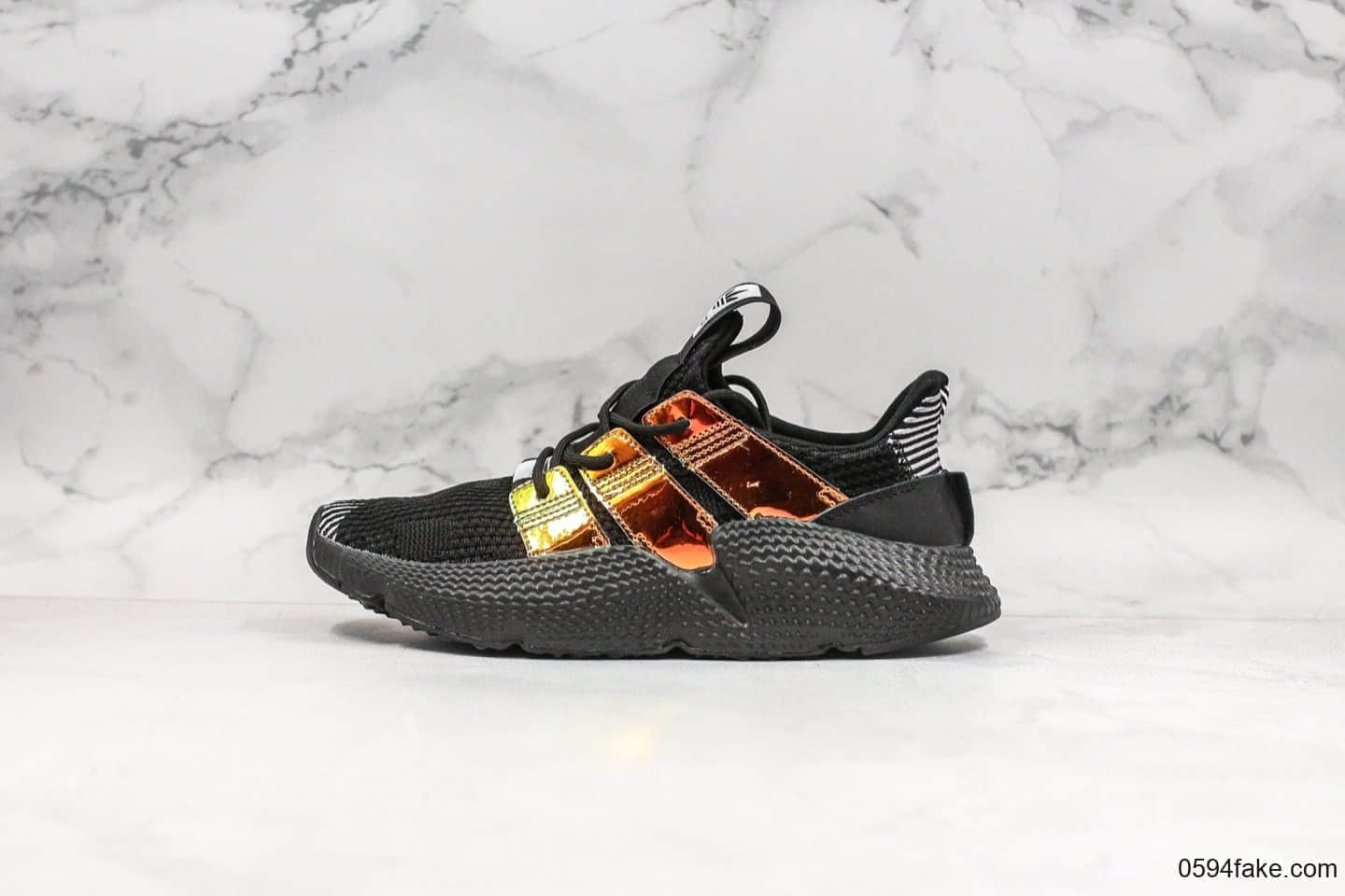 阿迪达斯Adidas Originals Prophere公司级版本恐惧鲨鱼刺猬系列黑金配色全新改版鞋面材质 货号:EG9195
