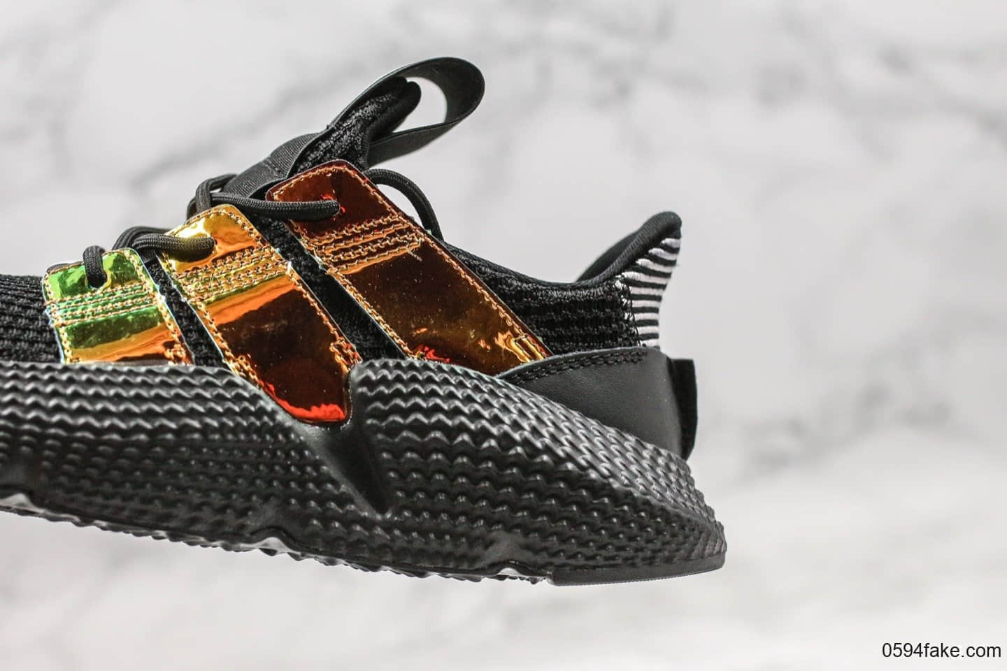 阿迪达斯Adidas Originals Prophere公司级版本恐惧鲨鱼刺猬系列黑金配色全新改版鞋面材质 货号:EG9195