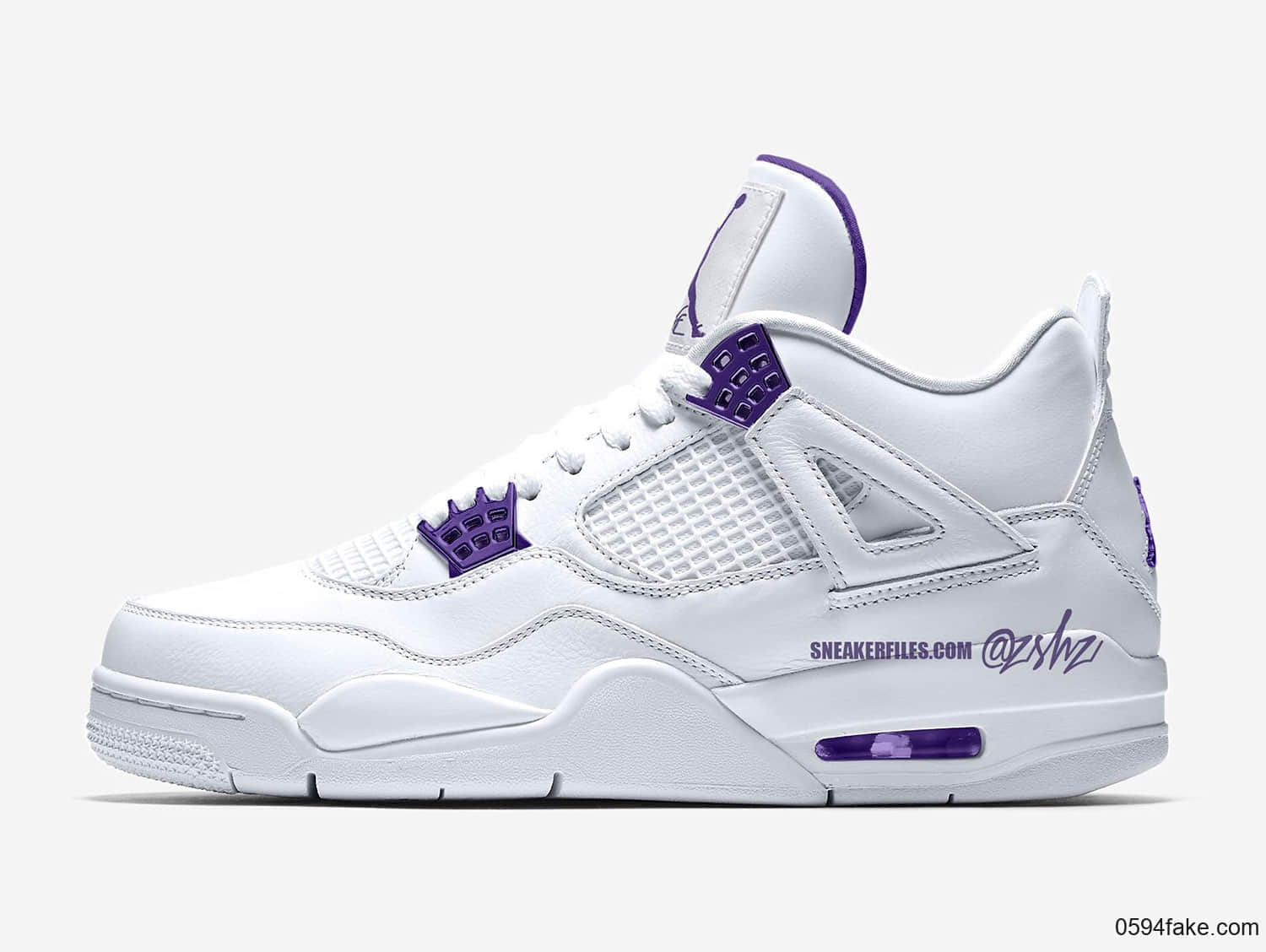 渲染图释出!这双Air Jordan 4“ Court Purple”你怎么看? 货号:CT8527-115