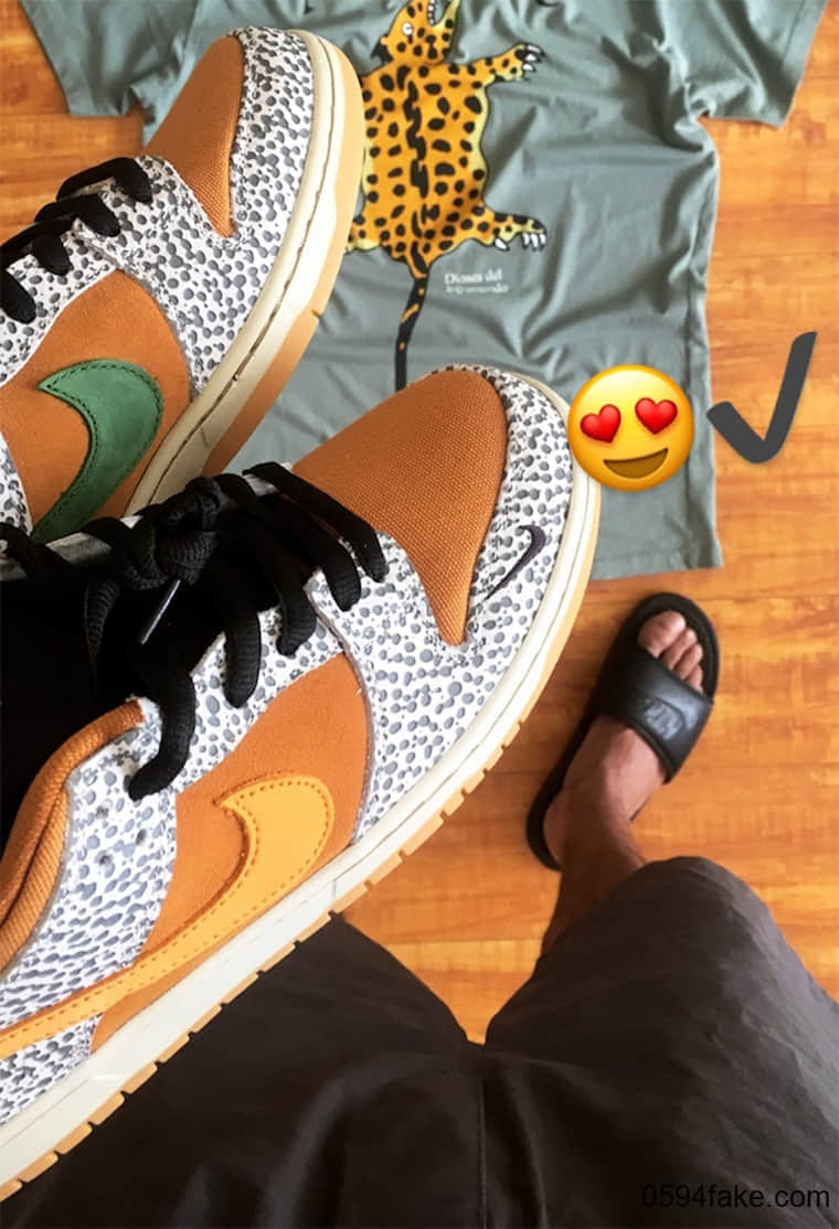 Nike SB Dunk Low “Safari” 首度曝光！好看哭了!