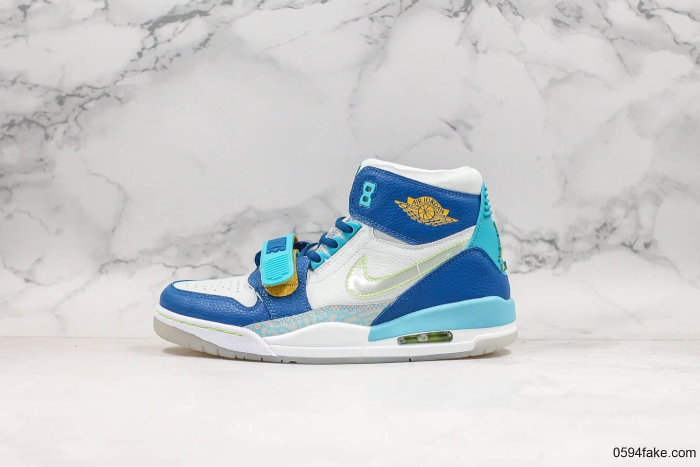 乔丹Air Jordan Legacy 312纯原版本最强三合一AJ312冰蓝鸳鸯配色高帮实战篮球鞋 货号：CI4446-400