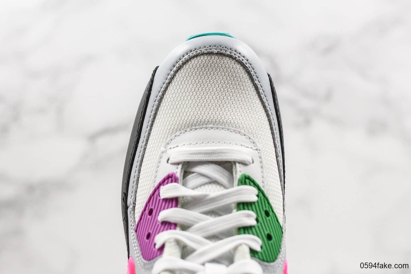 耐克Nike Air Max 90 “Betrue”复古气垫鞋休闲慢跑鞋彩虹系列限定配色炫彩纯原带半码原盒原标精细做工 货号:CJ5482-100