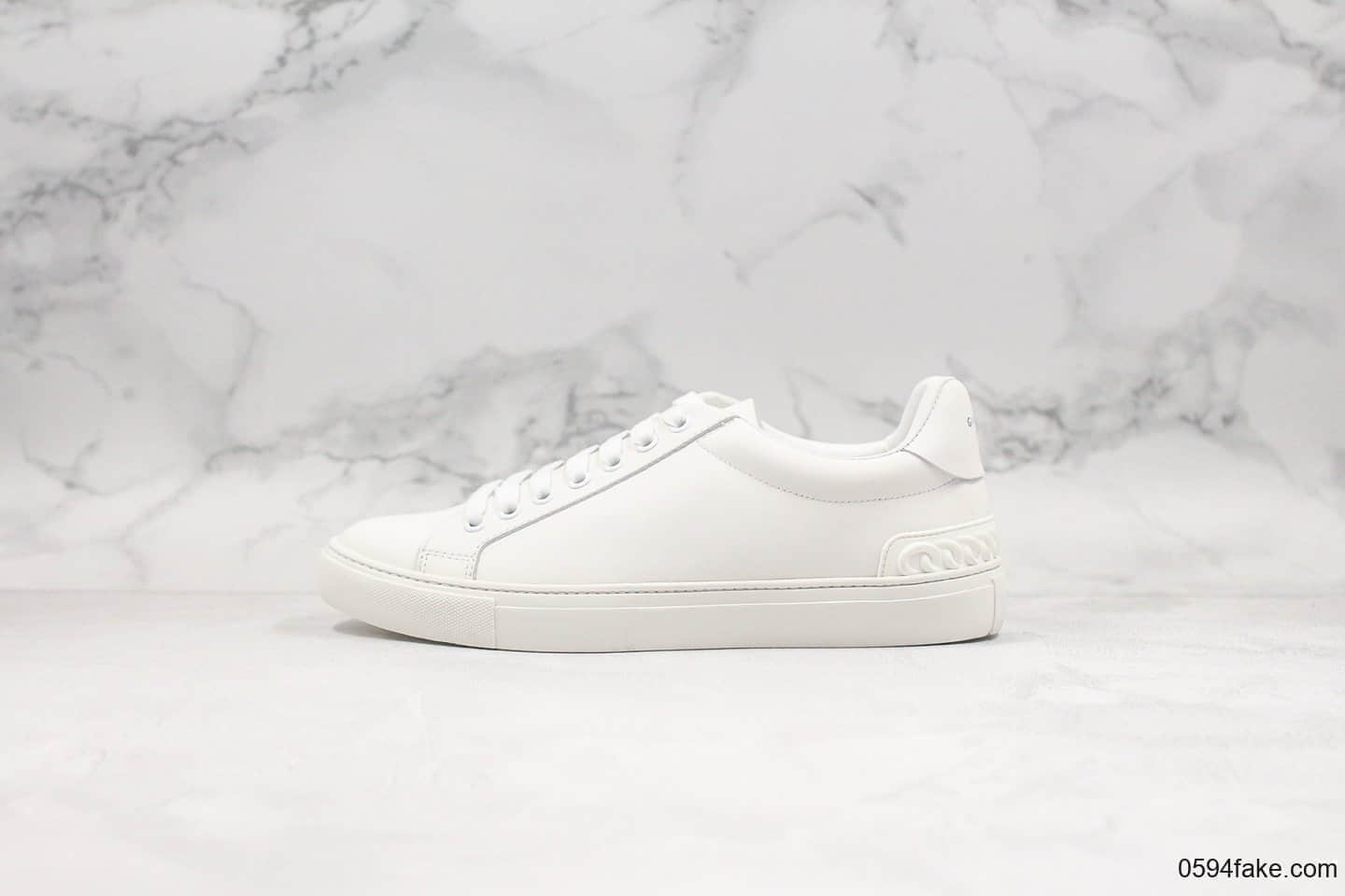 纪梵希Givenchy Low-top lace-up sneakers小白鞋卷花边白尾限定款纯原整码顶级无胶工艺定制丝绸牛皮高密EVA脚垫