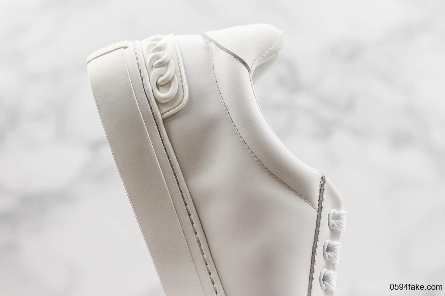 纪梵希Givenchy Low-top lace-up sneakers小白鞋卷花边白尾限定款纯原整码顶级无胶工艺定制丝绸牛皮高密EVA脚垫