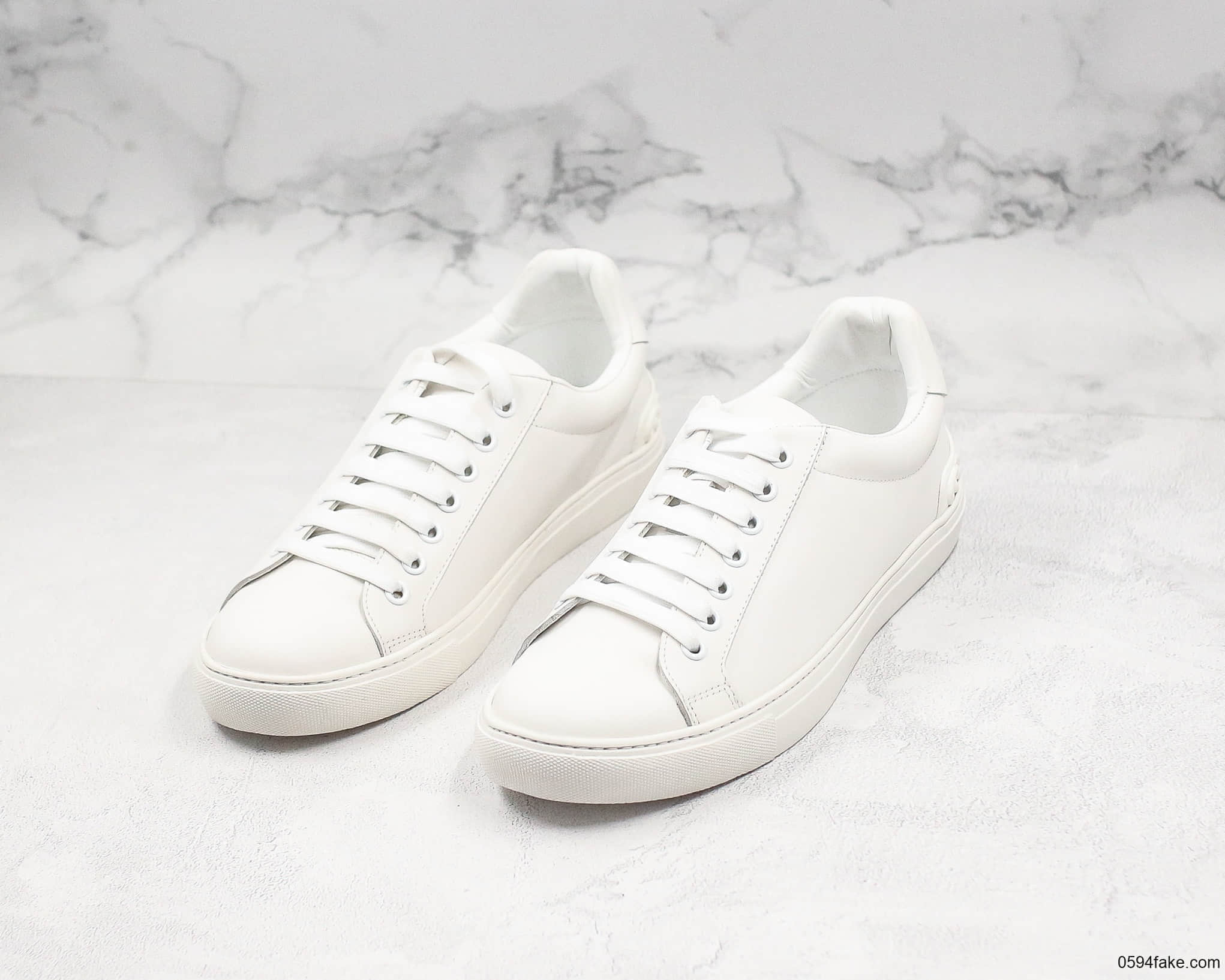纪梵希Givenchy Low-top lace-up sneakers小白鞋卷花边白尾限定款纯原整码顶级无胶工艺定制丝绸牛皮高密EVA脚垫