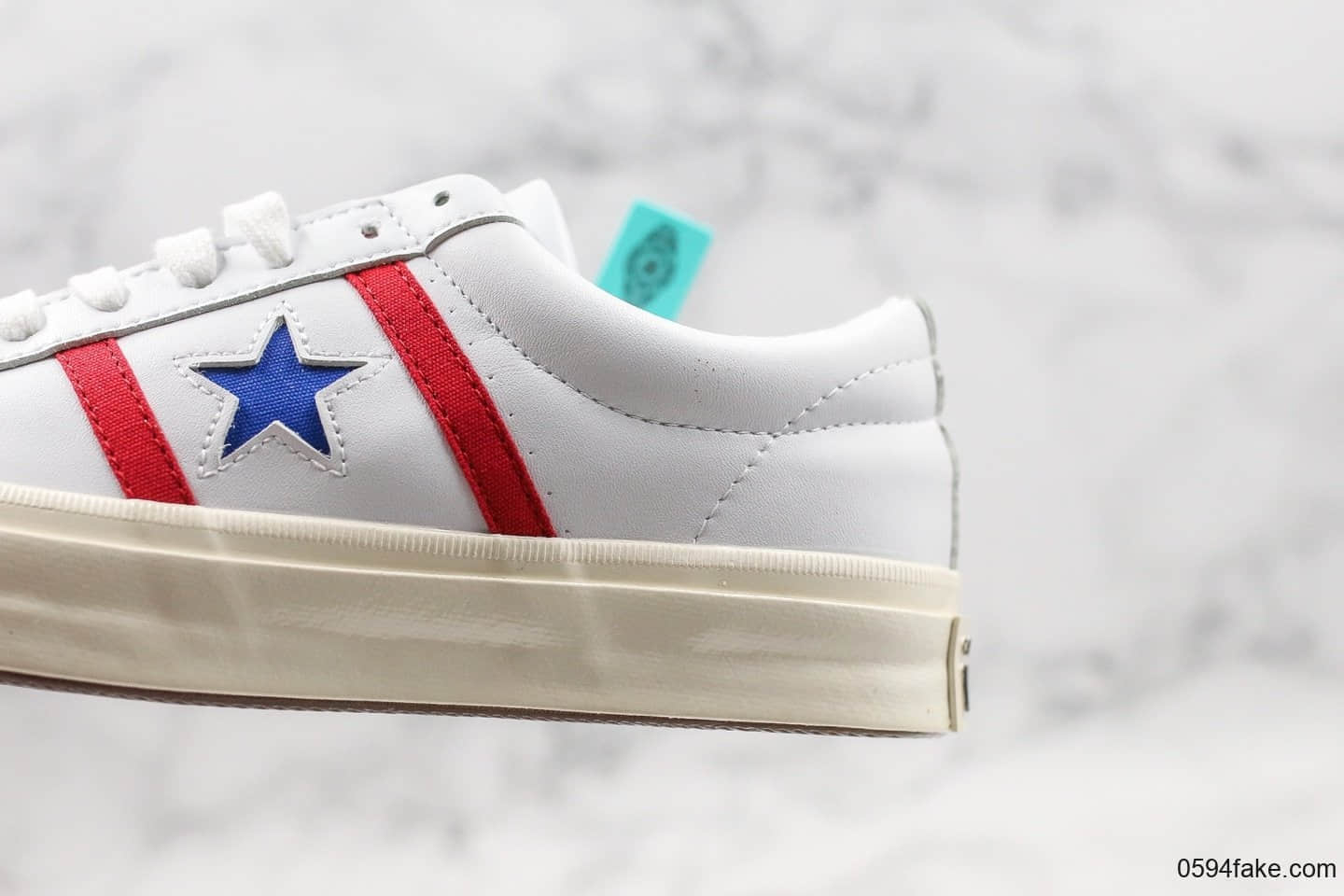 匡威Converse One Star Suede OX“Grey White”一星系列低帮板鞋皮白蓝红公司级正确PU硅蓝中底原厂硫化工艺 货号：163758C