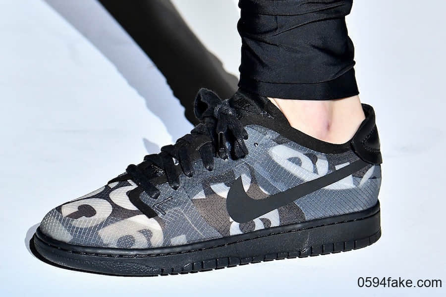 CDG x Nike Dunk Low更多实物图曝光!个性百搭!
