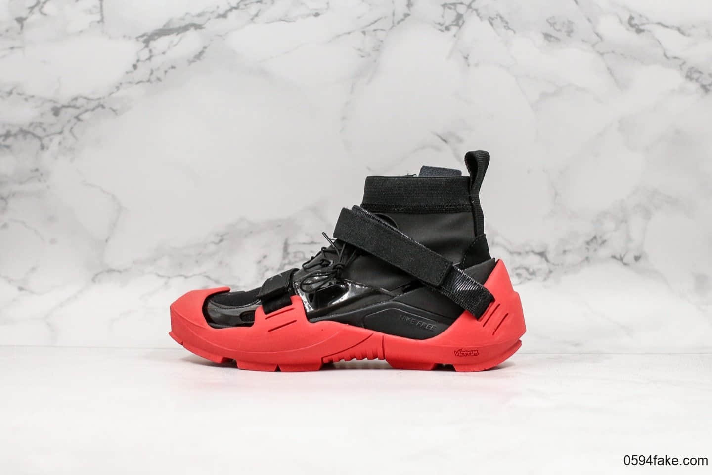 耐克Nike Free TR 3 SP Black Red xMMW联名款纯原版本机能袜子尼龙拉链中帮运动套底慢跑鞋尼龙布黑红 货号:AQ9200-001