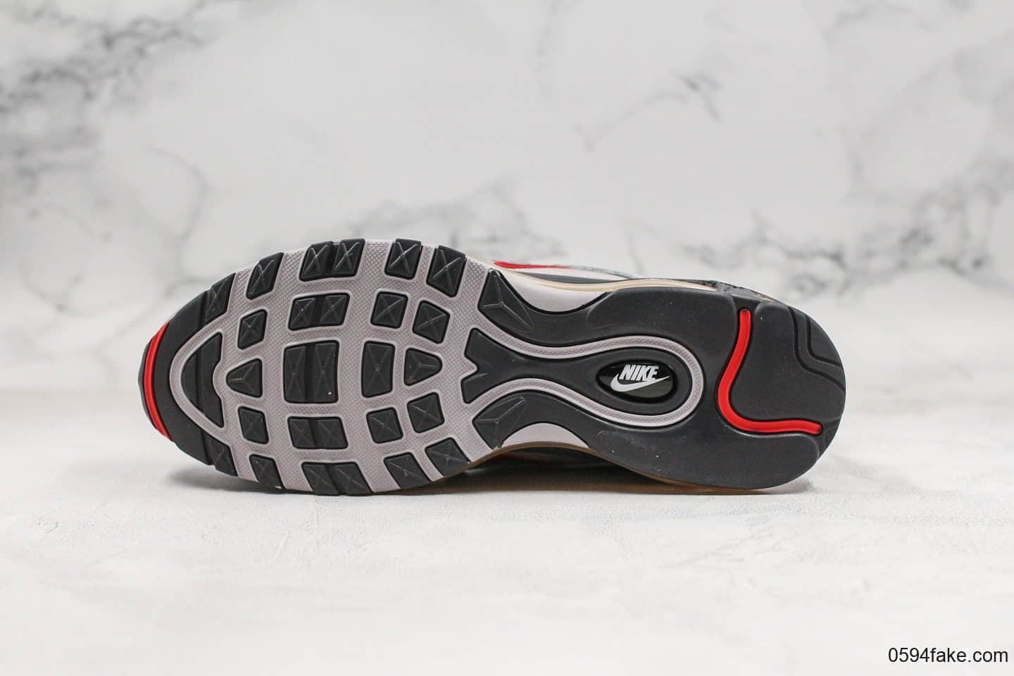 耐克Nike Air Max97纯原版本灰蓝绿色子弹气垫任天堂Max97全掌大气垫原鞋开模 货号：CI5012-001