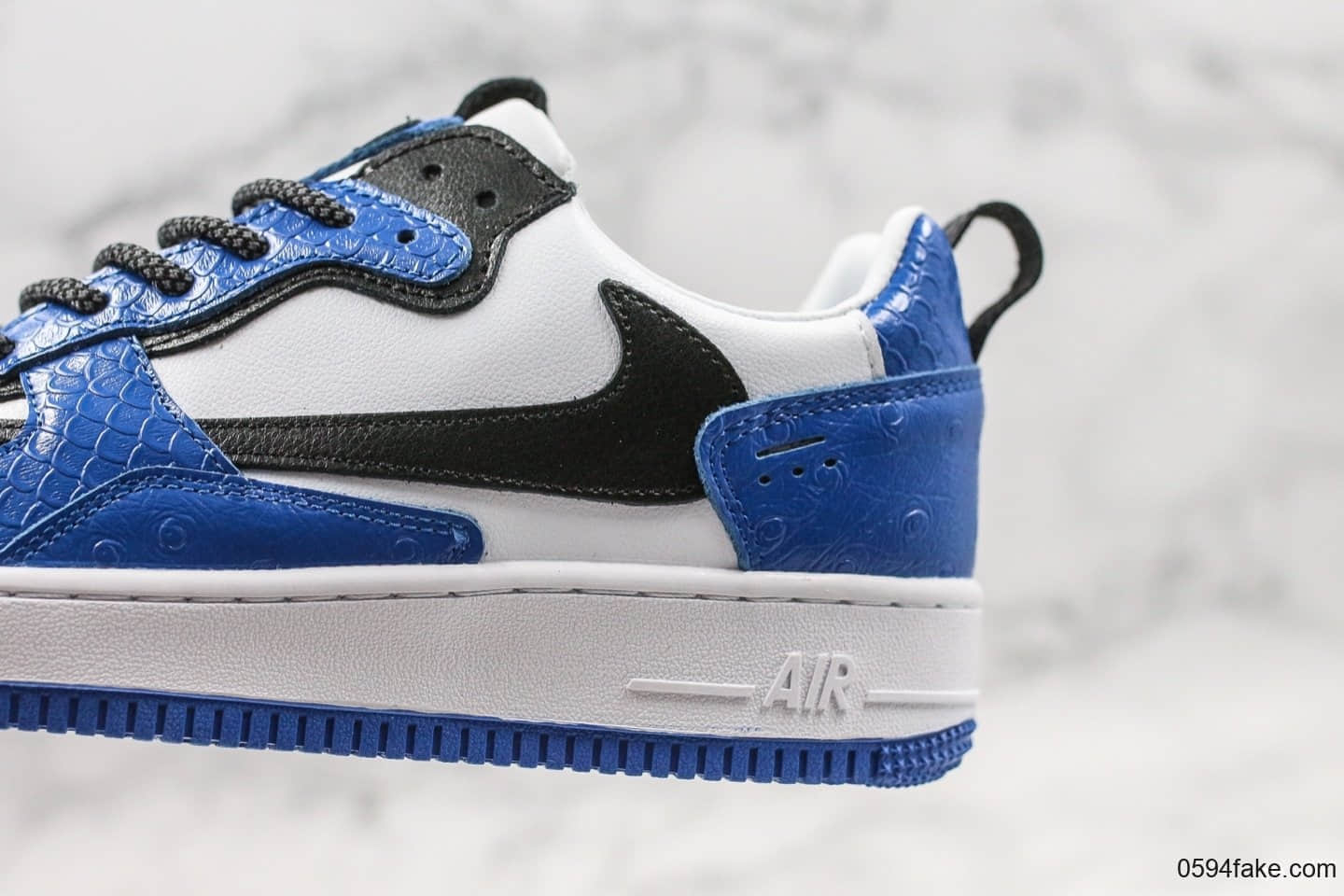 耐克Nike Air Force 1 AC纯原版本低帮空军一号倒勾联名限定蓝色官方同步抽屉原盒原楦头原纸板打造内置全掌气垫